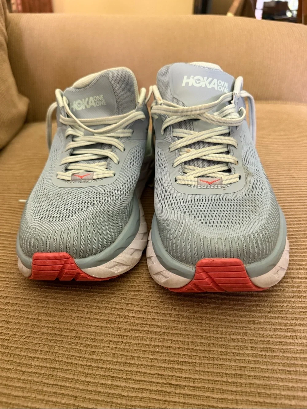 Hoka One One Bondi 7 Women's sneakers - size 9 D (wide) - blue fog/blue grass